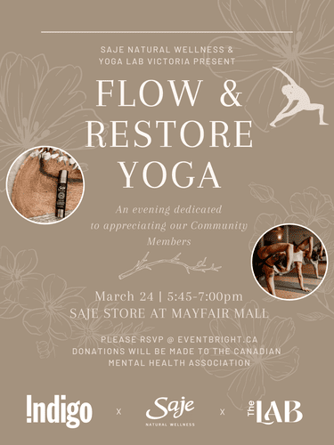 Flow & Restore Yoga at Saje