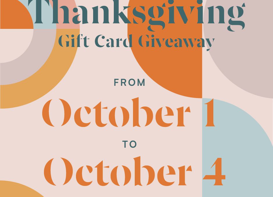 Thanksgiving Gift Card Giveaway